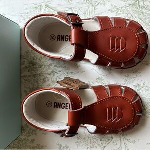 L’Amour Henry Caged Leather Sandal Size 6 - Cognac